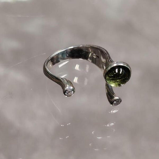 Anello Equilibrio Tre artigianale in argento 925