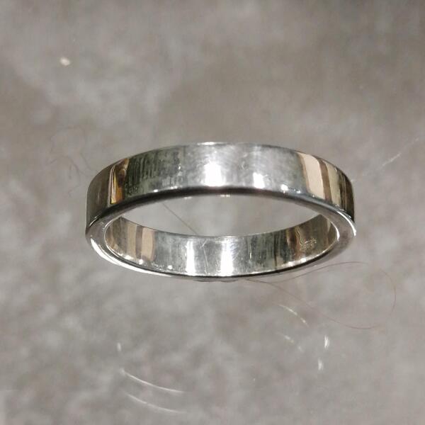 anello kIun fascia argento 925 lucida.