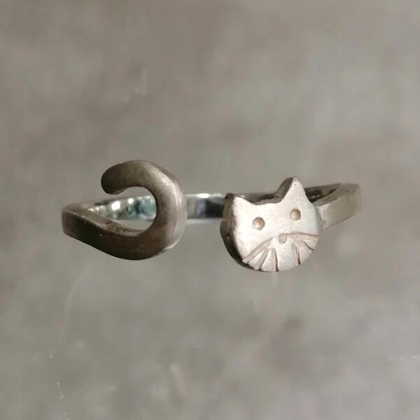 Anello artigianale MIAO in argento 925