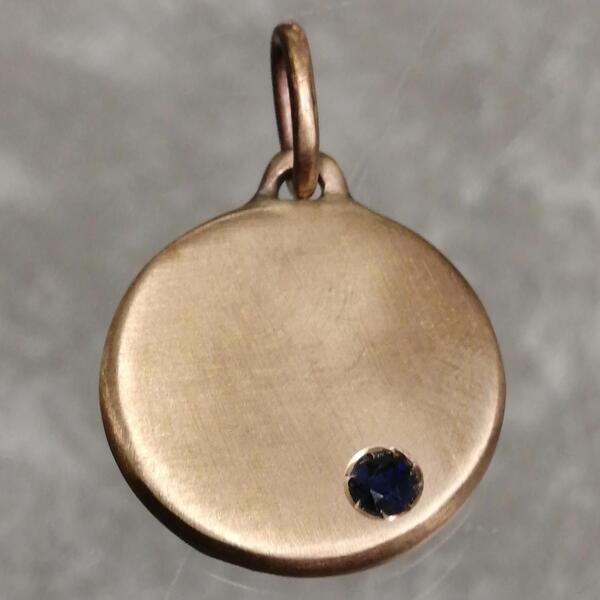 CIONDOLO JIN CM 2 IBRONZO CON ZAFFIRO