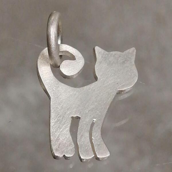 CIONDOLO MIU GATTO IN ARGENTO 925 CM 2