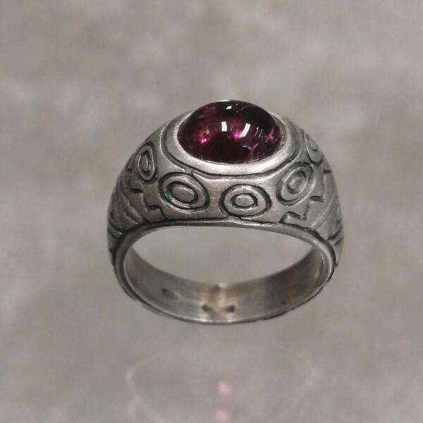 ANELLO CLEO IN ARGENTO TORMALINA ROSA