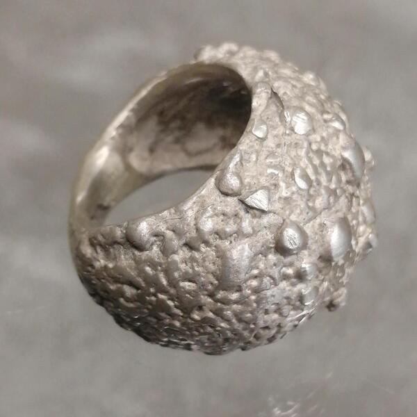 Anello Cratere argento misura 13