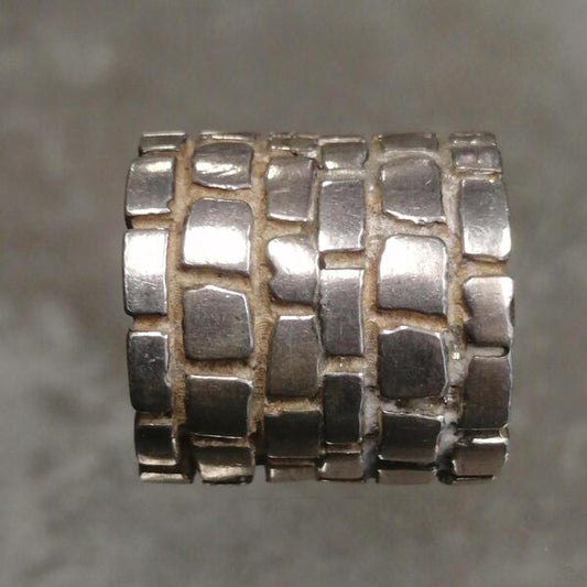 Anello artigianale Torre argento 925