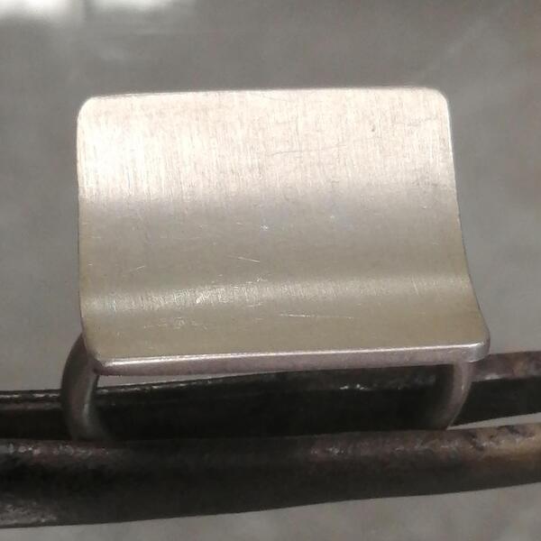 Anello Quar in argento cm 2 x 1,8 misura 18