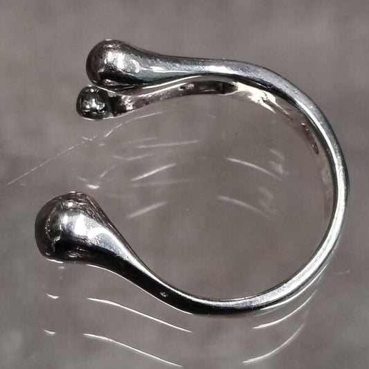 Anello Nodo di Luce in Argento 925 con 3 Palline | Fatto a Mano Senza Nichel