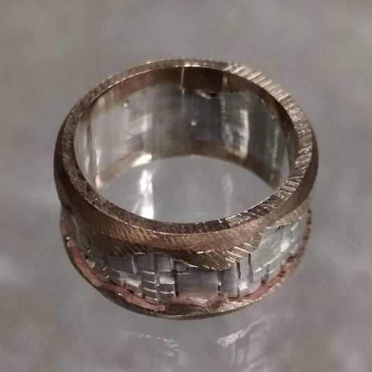 Anello  Fortezza in bronzo e argento 925