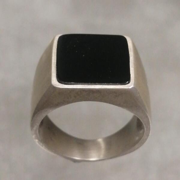Anello Rumy in argento e onice