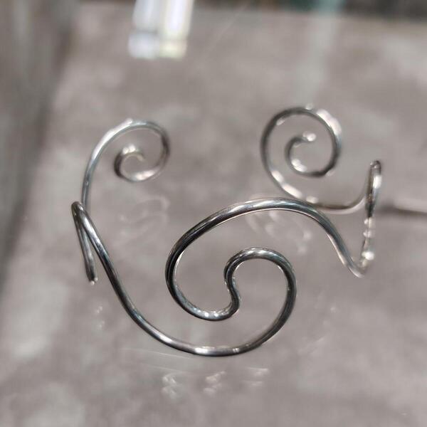 Bracciale artigianale in argento energia