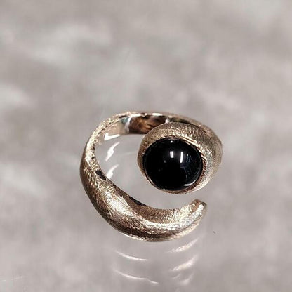anello donna Cupola Nera in bronzo