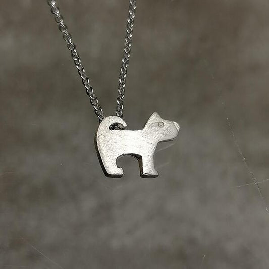 ciondolo artigianale  Cane in argento 1 cm