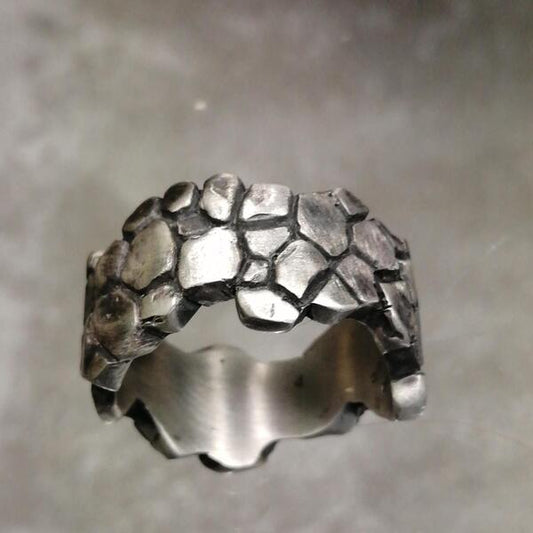 Anello the thing in argento brunito 925