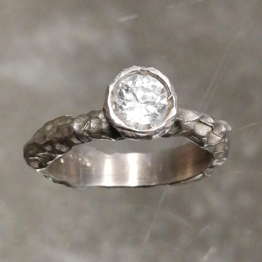 anello croods in argento 925 e zircone