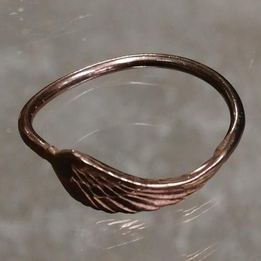 anello ala d angelo in bronzo