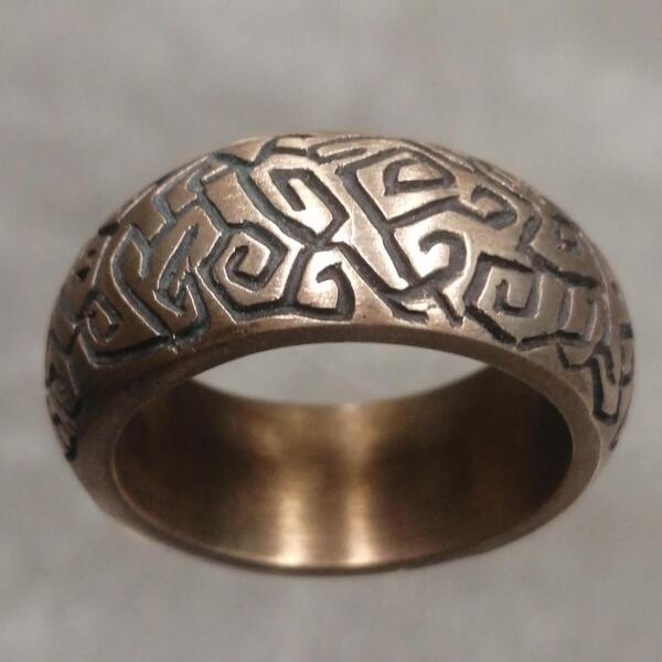 Anello artigianale Matisse in bronzo