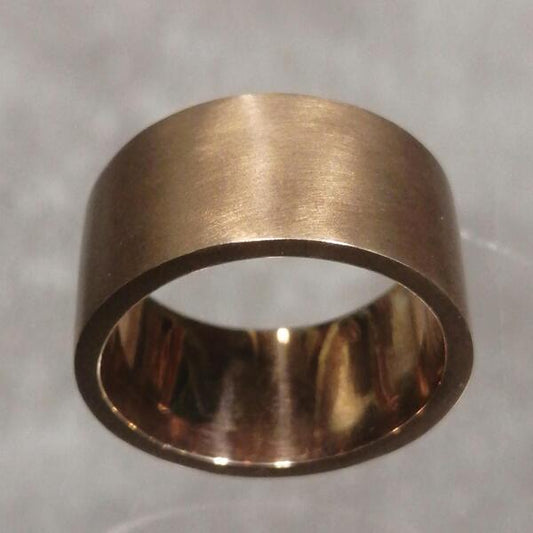 Anello neolitico in bronzo sabbiato mis 17