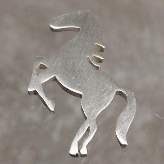 CIONDOLO ARTIGIANALE CAVALLO DOLLY  IN ARGENTO 925