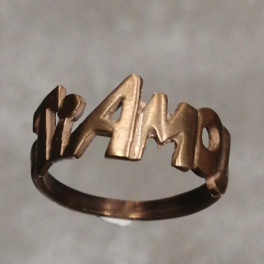 ANELLO TI AMO IN BRONZO MIS 11