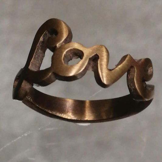 ANELLO LOVE IN BRONZO