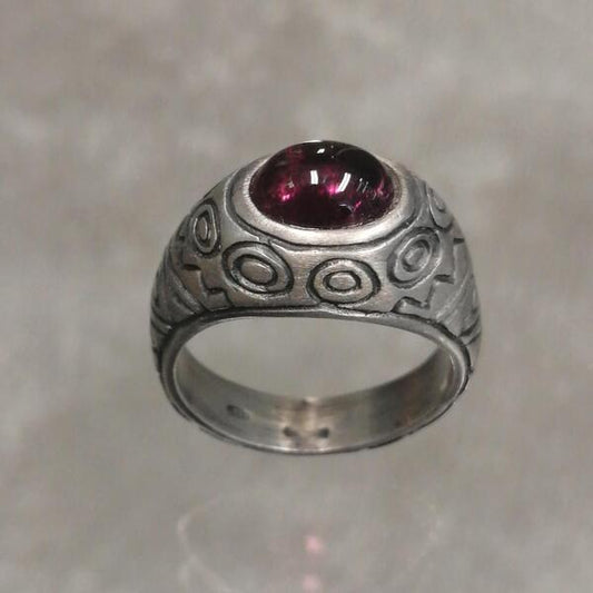 ANELLO CLEO IN ARGENTO TORMALINA ROSA