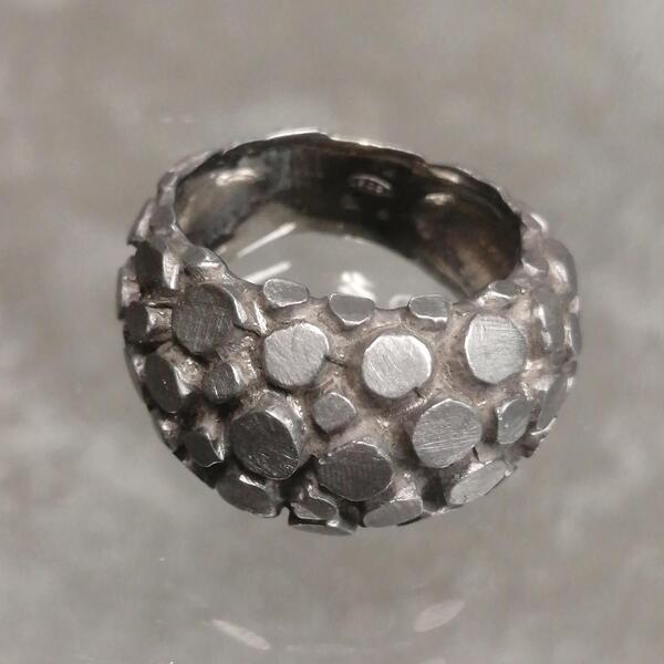 Anello artigianale Timo in argento 925