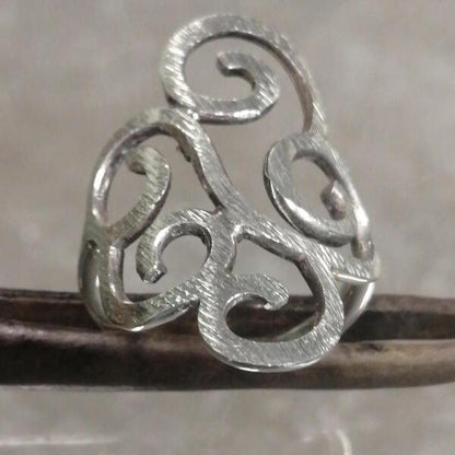 Anello donna artigianale Ricciolo in argento 925