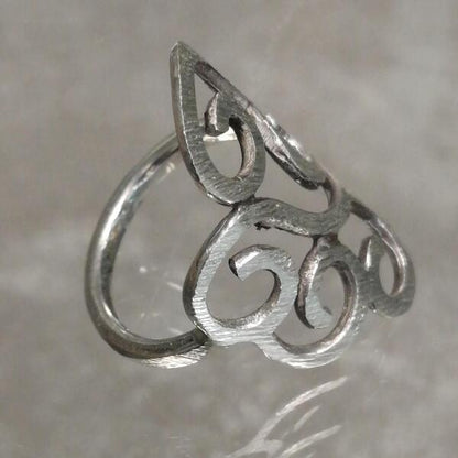 Anello donna artigianale Ricciolo in argento 925