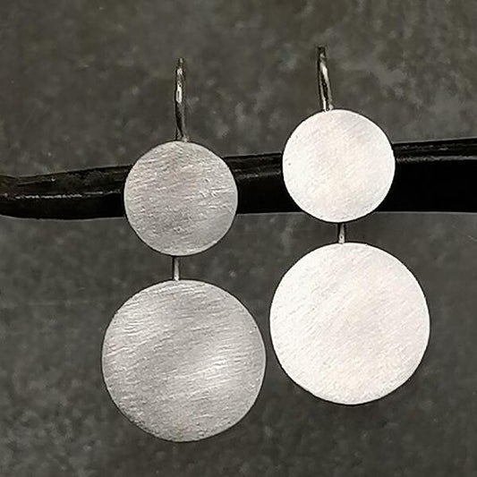 Orecchini Millò in argento satinato