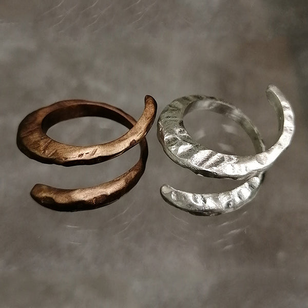 Anello Love in bronzo e argento