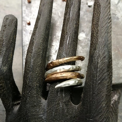 Anello Love in bronzo e argento