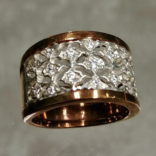 ANELLO DEIANIRA BRONZO E ARGENTO CON ZIRCONI
