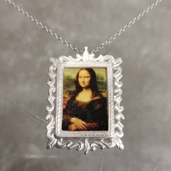 Ciondolo  artigianale Cornice gioconda in argento 925